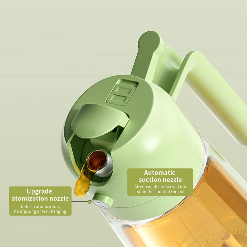 2-In-1 Oil Sprayer Bottle For Kitchen - Kitchen Accessory Designed For Cooking Oil Dispensing And Food Preparation Routine thumbnail 2