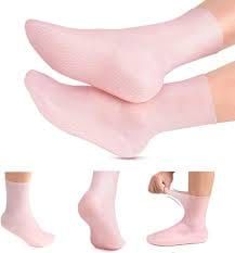 Silicone Moisturizing Heel Socks – Reusable Cracked Heel Care Socks thumbnail 4