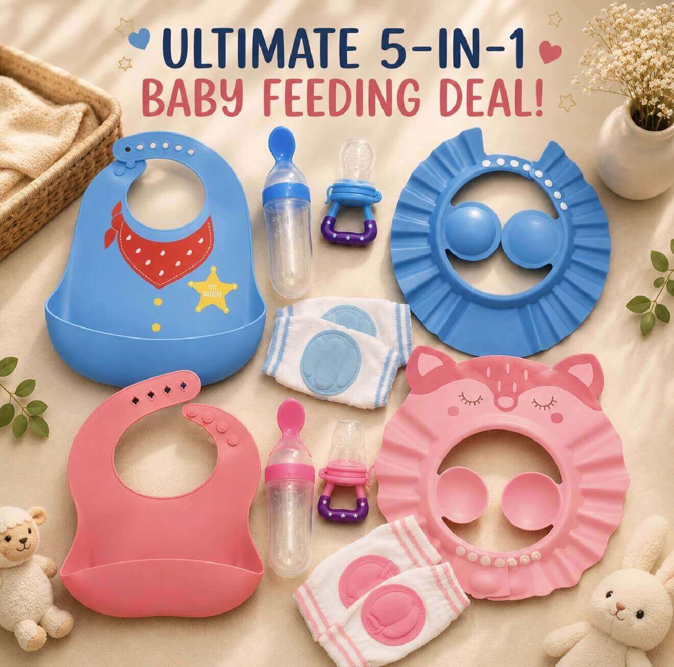 Baby Feeding 5-in-1 Mega Gift Set Deal