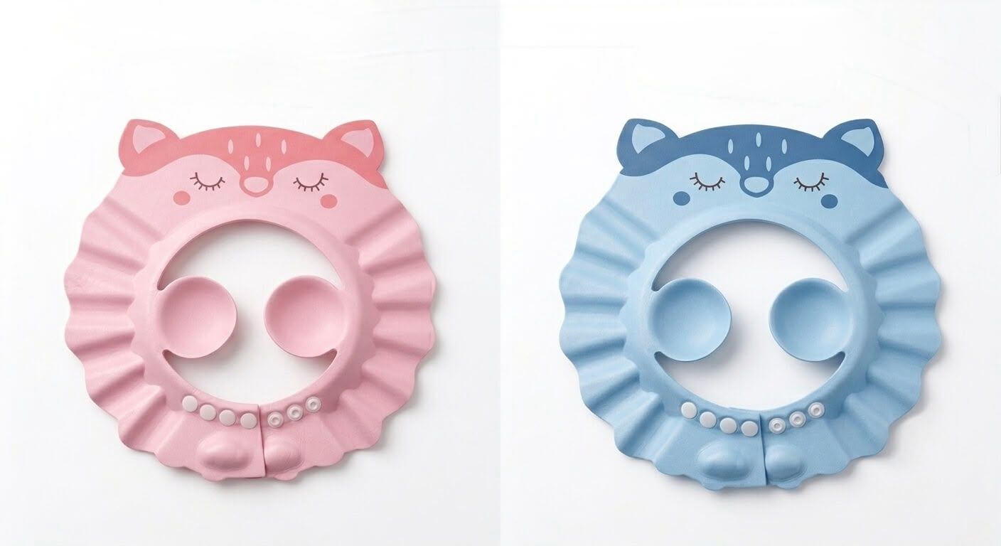 Baby Silicone Shower Cap for Kids | Adjustable Shampoo Bath Cap thumbnail 1